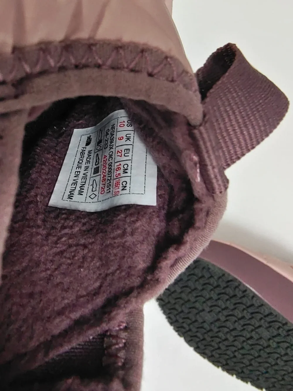 The North Face Kids Pink & Mauve Quilted Slip-On Slippers